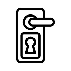 doorknob line icon