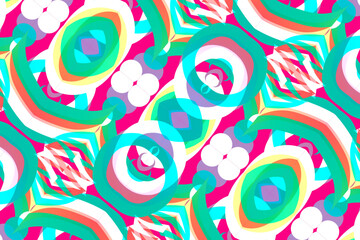 gradient line art pattern of indonesian culture traditional tenun batik ethnic dayak ornament	
