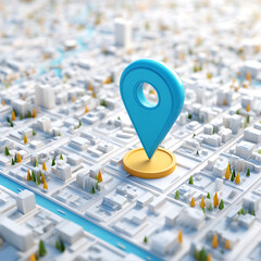 Map with Location Pin
