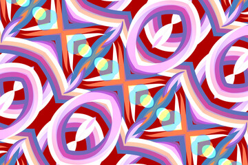 gradient line art pattern of indonesian culture traditional tenun batik ethnic dayak ornament	