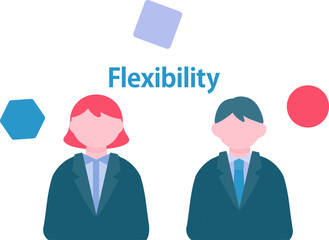 人物の柔軟性のイラスト