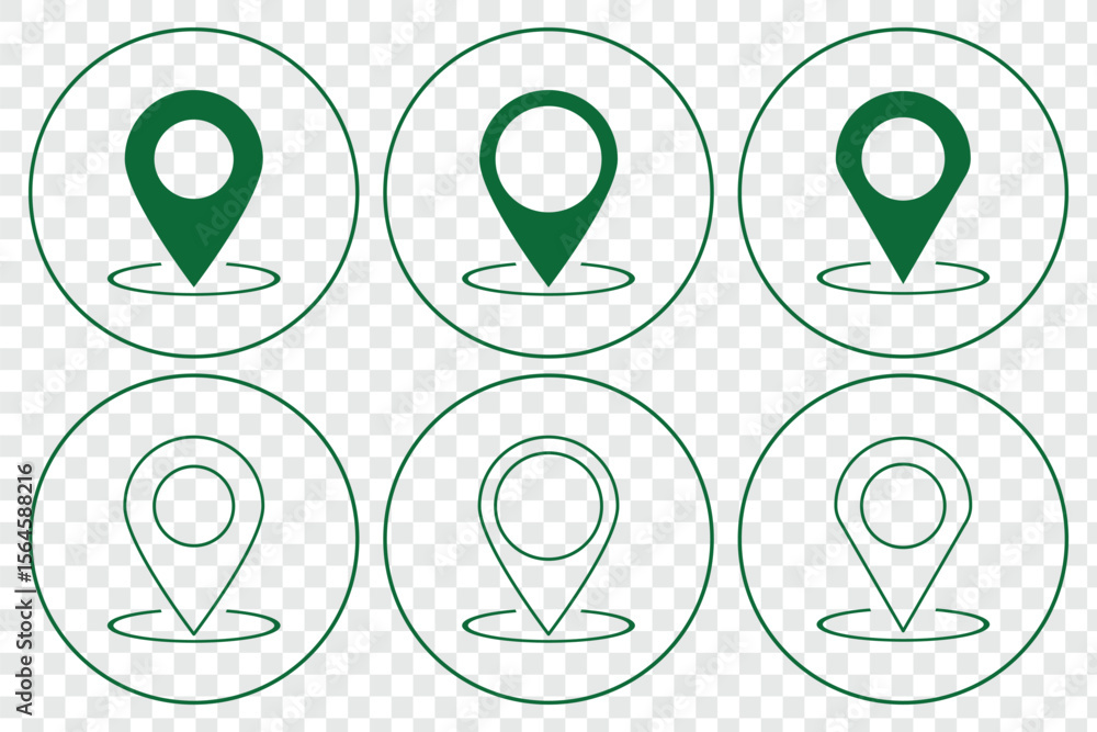 Poster location icon. map pin icon set. location marker. location pin. map pin icon vector illustration eps