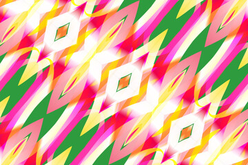 gradient line art pattern of indonesian culture traditional tenun batik ethnic dayak ornament	