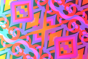 gradient line art pattern of indonesian culture traditional tenun batik ethnic dayak ornament	