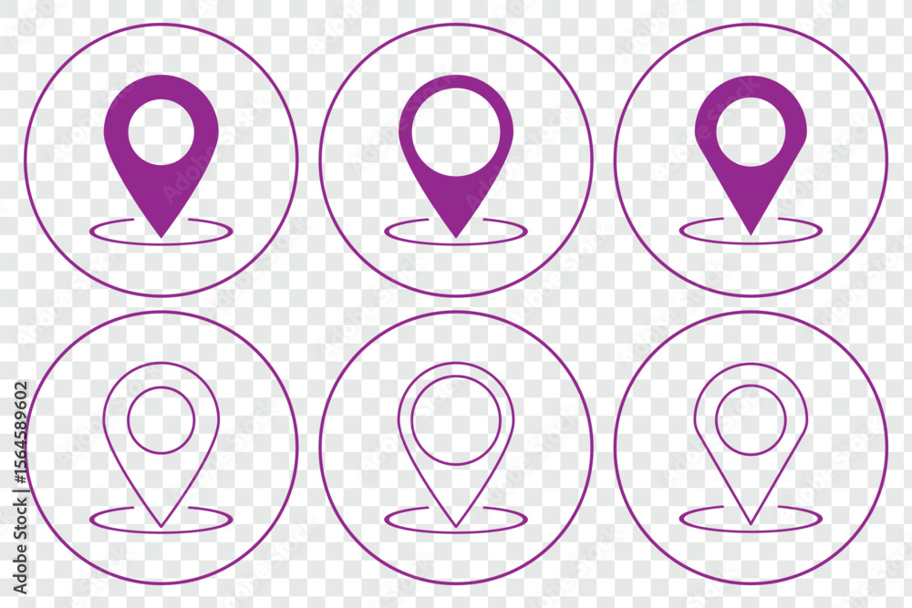 Poster location icon. map pin icon set. location marker. location pin. map pin icon vector illustration eps