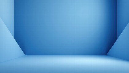 Minimalistic Modern Blue Background for Product Photography, Presentations, Advertisements, or Creative Design Projects in Various Concepts