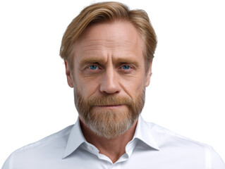 Obraz premium Portrait of a confident businessman in professional attire studio setting headshot neutral background executive presence