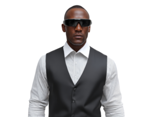 Stylish business attire urban setting portrait photography modern environment close-up fashion statement