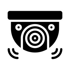 security camera glyph icon