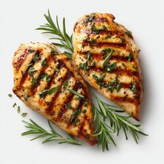 Two Grilled Chicken Breasts with Rosemary