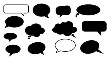 Fototapeta premium set of speech bubbles