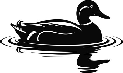 Vector black silhouette of a animals on a white background