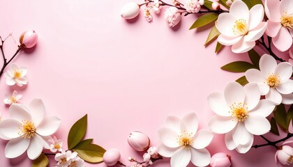 Elegant floral arrangement pink background digital artwork nature inspired close-up beauty and aesthetic