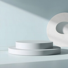 Soft white abstract background with smooth lighting effect 6
