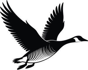 Obraz premium Vector black silhouette of a animals on a white background