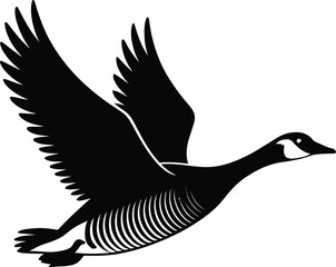 Vector black silhouette of a animals on a white background