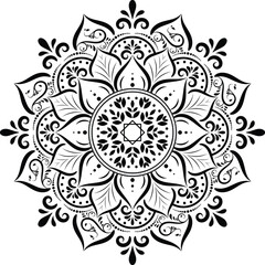 Ornamental luxury mandala pattern	