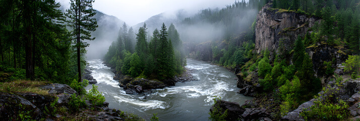 Eternal Dance of the Untamed River: A Symphony of Nature's Wild Majesty
