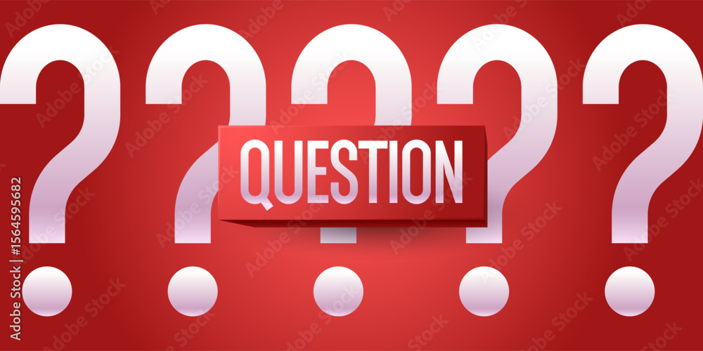 Poster the questioner. a poster with a picture of the question. an illustration for a puzzle or quiz. prese
