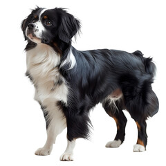 Japanese Chin Dog Isolated on Transparent Background. PNG. Generated AI. 