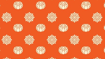 Vector seamless water Lilly , lotus pattern multicolored 