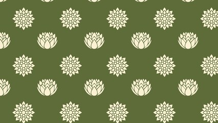 Vector seamless water Lilly , lotus pattern multicolored 