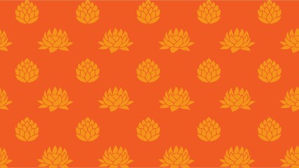 Vector seamless water Lilly , lotus pattern multicolored 