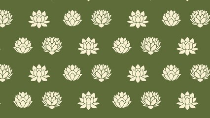 Vector seamless water Lilly , lotus pattern multicolored 