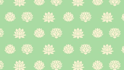 Vector seamless water Lilly , lotus pattern multicolored 
