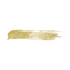 Elegant Gold Glitter Paint Stroke