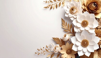 Elegant floral arrangement home decor digital artwork minimalist style close-up view nature-inspired design for contemporary interiors