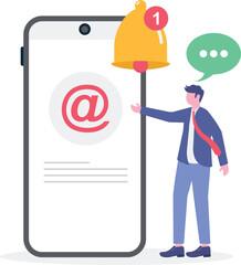 Chained communications with linked user notifications.
