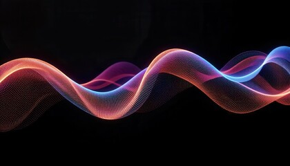 Vibrant abstract digital waves for computer monitor backgrounds