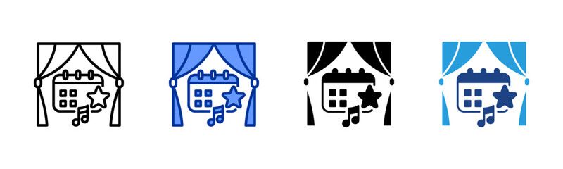 Showtime icon sheet multiple style collection