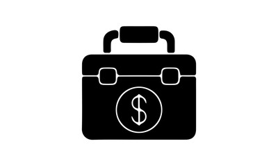 Business case flat icon symbol vector image