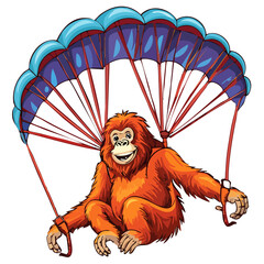 orang-outan parapente 1