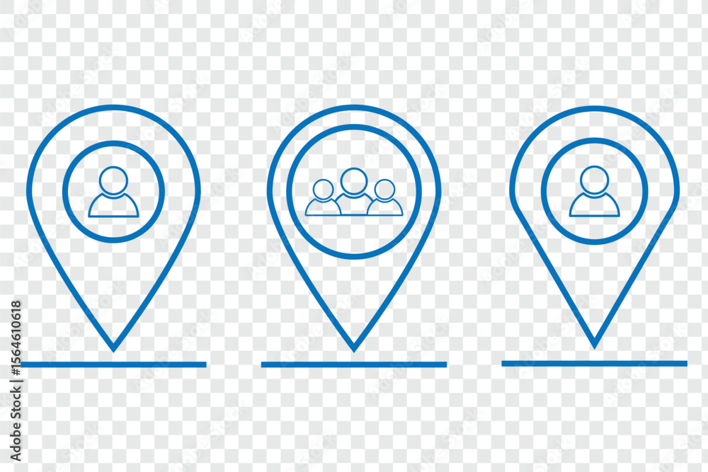 Poster pin icon vector isolated on white background. location icon. map pointer icon. point. locator. pin l