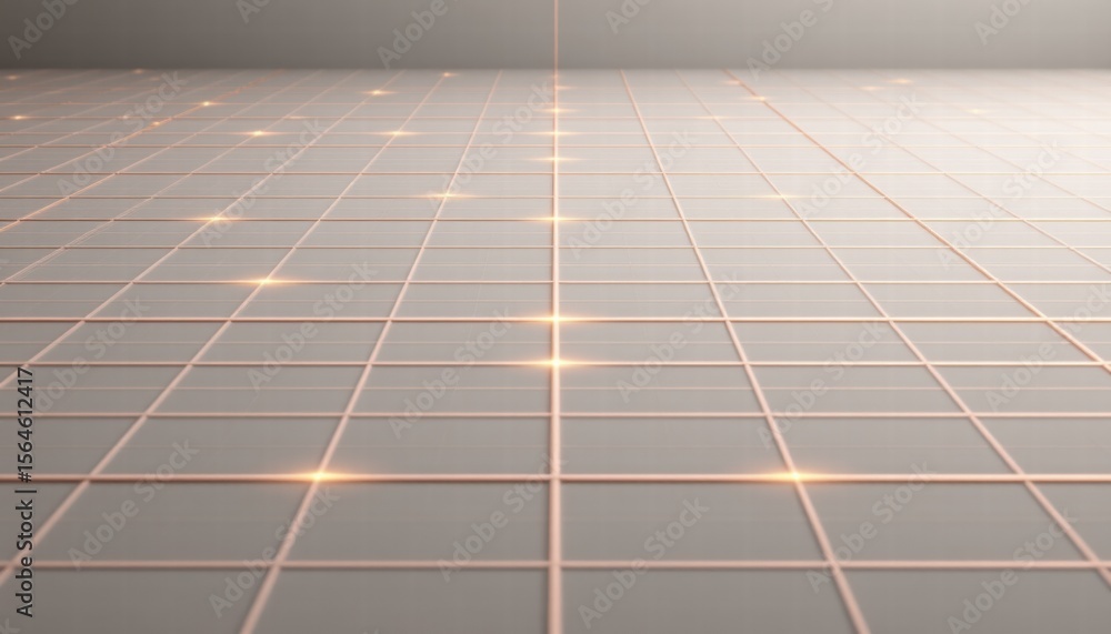 Poster abstract geometric background with glowing grid pattern and soft lighting, ideal for tech themes, di