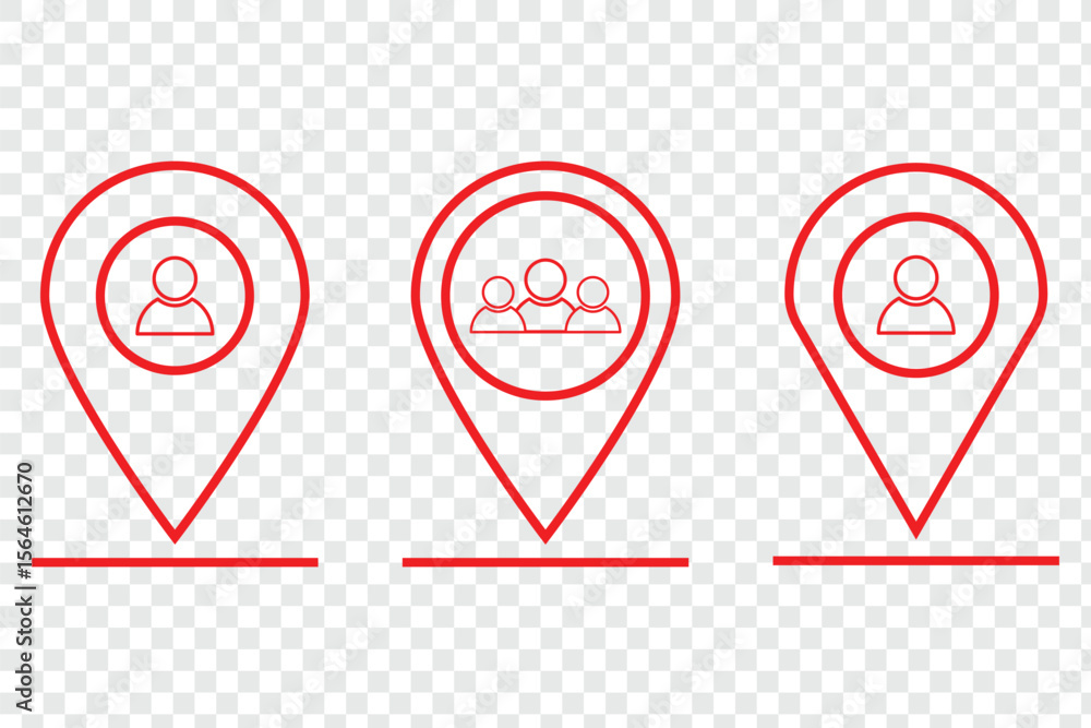 Poster pin icon vector isolated on white background. location icon. map pointer icon. point. locator. pin l