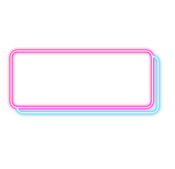 Neon Button Signboard Frame