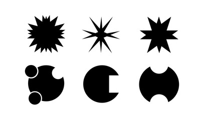 Abstract Geometric Shapes Collection, Modern Minimalist Graphic Design Elements