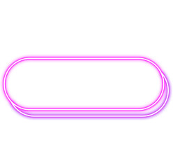 Neon Button Signboard Frame