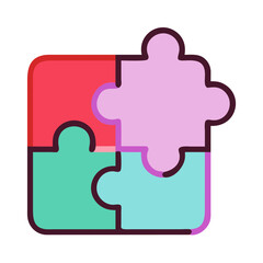 Fototapeta premium vector puzzle background