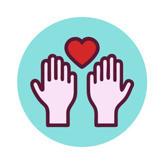 Obraz premium heart in hands