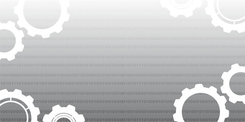 Grey abstract technology background. business technology communication. Hi tech digital connection. high tech. science. modern technology business concept. futuristic background. vector illustration
