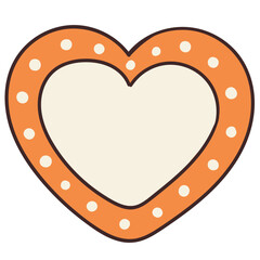 Ginger bread cookie hand drawn illustration