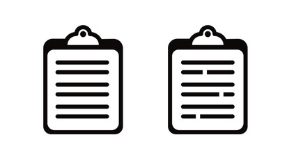 Icon tablet with paper clip. Symbol for check or task tracker. Coach's tactical board. Register or terms of reference.