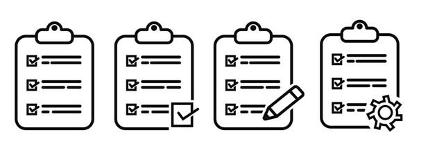 Icon tablet with paper clip. Symbol for check or task tracker. Coach's tactical board. Register or terms of reference.