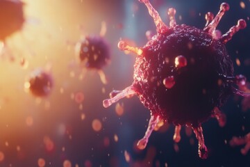 red viruses in bloodstream