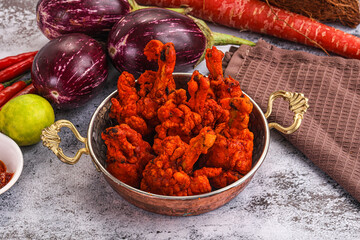 Indian cuisine - spicy Chicken lollipop